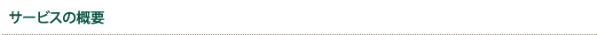 サービスの概要